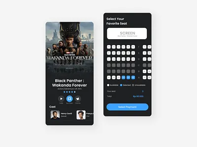Cinemando - Cinema Booking App Design app design indonesia ui uidesign uiux ux uxdesign website