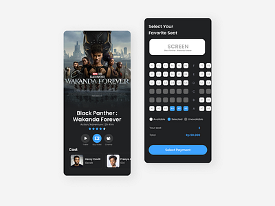 Cinemando - Cinema Booking App Design app design indonesia ui uidesign uiux ux uxdesign website