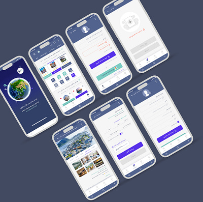 Travel Enjoy Company APP app design graphic design illustration ui user interface design ux