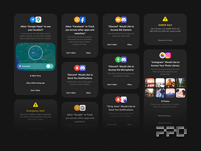 iOS Alert popups Redesign alert interaction design ios redesign modal popup privacy product design redesign ux design