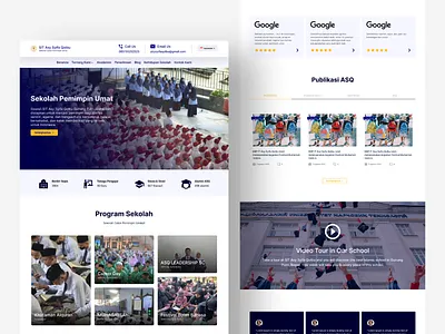 ASQ Website - School Website Design design global indonesia ui uidesign uiux ux uxdesign webdesign website