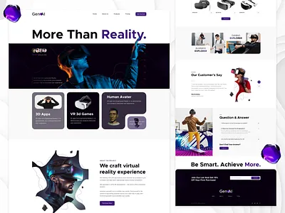 Immersive Realities: Gen AI Virtual Reality Website Design landing landing page ui metaverse virtual virtual reality website virtual reality website design virtual reality website examples virtual reality website ideas virtual reality website template virtualreality vr vr website vr website design