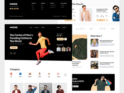 MODIS - Online Shop Landing Page creativewebdesign designinspo digitalstorelayout dribbbleshot dribbbleshowcase interactivedesign mobilefriendly modernweblayout onlinestoreui productshowcase responsivedesign shopifydesign shoppingexperience uiuxinspiration userexperience visualdesign