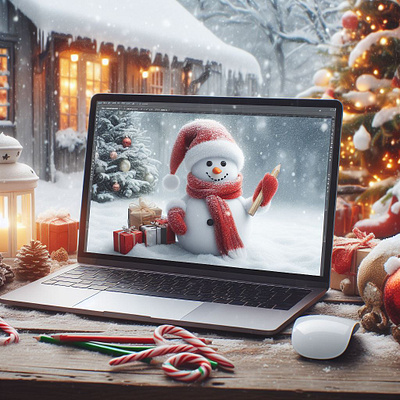 Merry Christmas to Everyone ai bing christmas dalle design illustration logo merry red snowman ui vector
