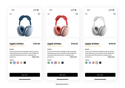 Product customisation apple customisation design e commerce figma mobile product ui uiux ux