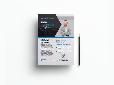 Conference Flyer Template a4 advertising annual brand identity branding business conference convention corporate creative event expo flyer leaflet marketing meeting multipurpose newspaper pamphlet poster