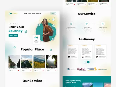Travelty - Trip Planning App Design design global indonesia ui uidesign uiux ux uxdesign webdesign website