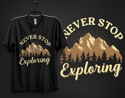 OUTDOOR T-SHIRT DESIGN adventure apparel camping clothing explore explorer fashion graphic design hiking hikingtshirt illustration landscape nature outdoor outdoors outdoortshirt travel traveling tshirt vintagestyle