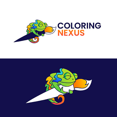 Coloring App Logo Design branding colorful digital art logo logo design vector art