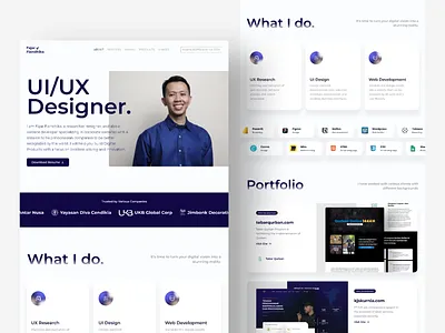Personal Website Design design global indonesia service ui uidesign uiux ux uxdesign uxresearch webdesign website work