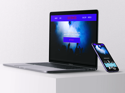 Electrik Eel Music Festival (Responsive HTML + CSS) ui