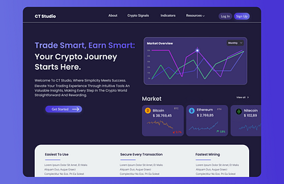 Crypto Trade crypto crypto website ui uiux