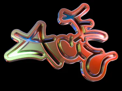 ACEV - CHROMETYPE 3d animation graphic design logo motion graphics ui