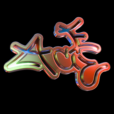 ACEV - CHROMETYPE 3d animation graphic design logo motion graphics ui