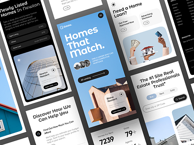 Real Estate Agency Mobile Responsive agency clean design figma graphic design home design landing page mobile mobile responsive modern portfolio real estate real estate agency ui website