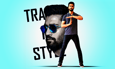 TRAVEL IN STYLE creative poster of Vicky Kaushal advertisement poster