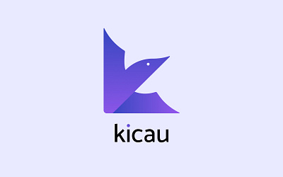 Kicau Logo Art branding creative design digital art digitalart graphic design illustration logo logo design minimalistics purple simple