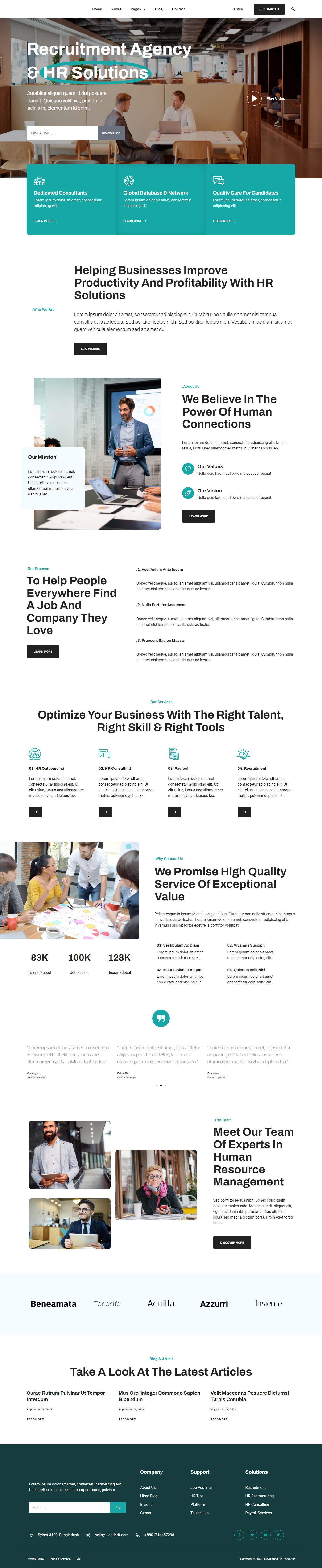 Best Recruitment Websites designs, themes, templates and 