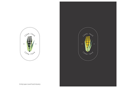 Corn Trak | Food logo vegan
