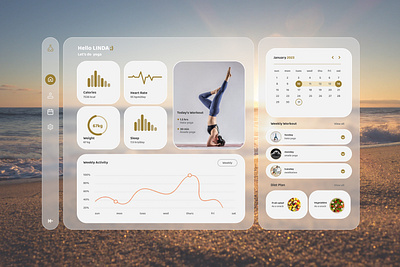 Yoga Dashboard dashboard design graphic design ui web web design yoga yoga dashboard