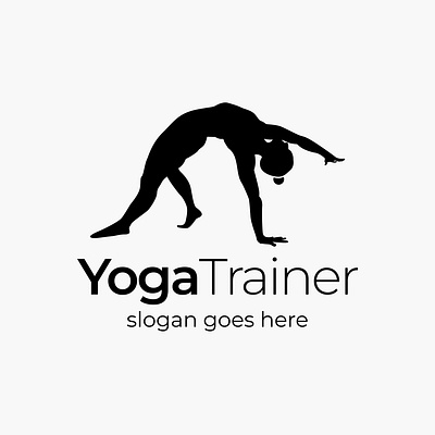 Yoga, trainer, retreats, gym logo black buy download exercise female fitness gym health illustration isolated lifestyle logo logodesign logotype retreats sell trainer vector white yoga