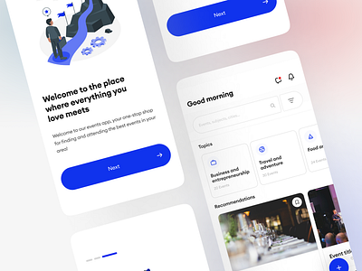 Eventy - Events Mobile App ui user interface usereperience ux