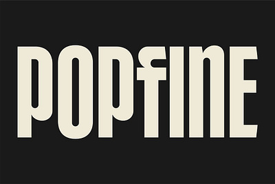 POPFINE Display Font bold font cartoon condensed font headline font popfine surotype