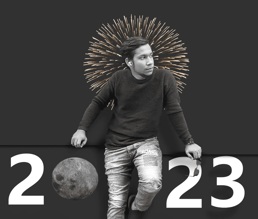 Happy New Year 3d animation branding graphic design motion graphics ui