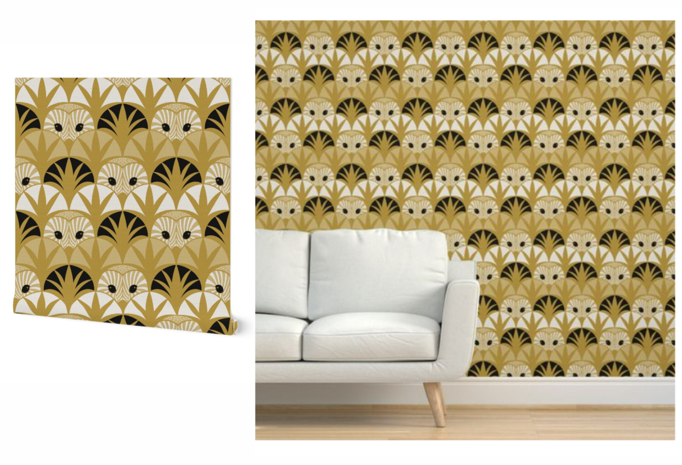 Art Deco Owls seamless pattern art deco design digital art digital illustration graphic design illustration owls pattern pattern seamless pattern surface pattern