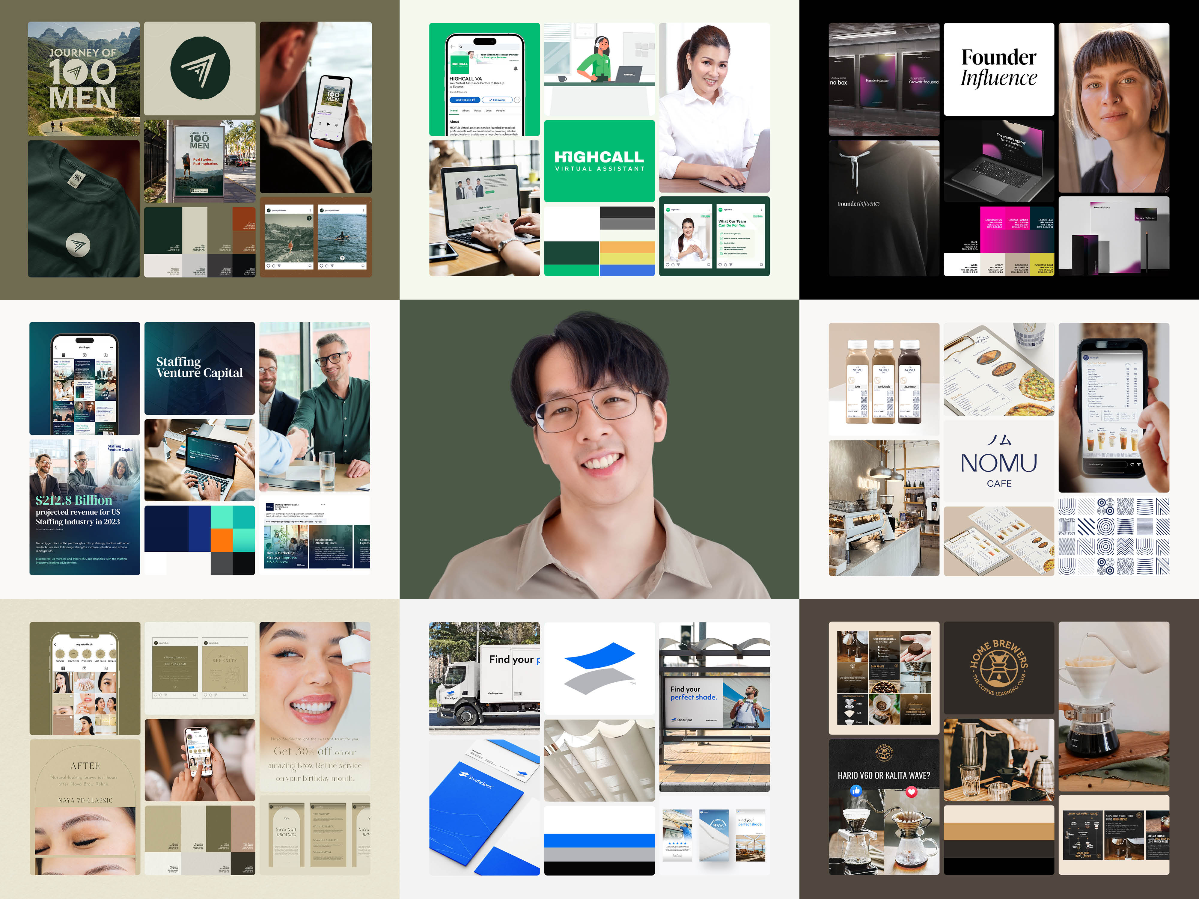 The Best Nine of 2023 bento brand brand identity branding graphic graphic design logo design logomark logos logotype rebranding visual identity
