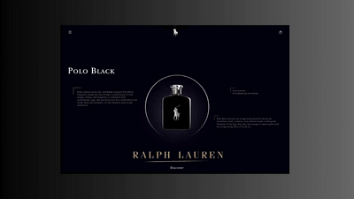 Ralph Laurent landing page for Polo Black design graphic design landing page ui ui ux user experience user interface ux design website website design