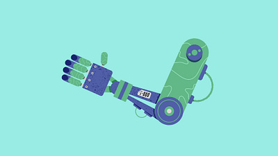 Robot Arm design graphic design illustration motion graphics vector