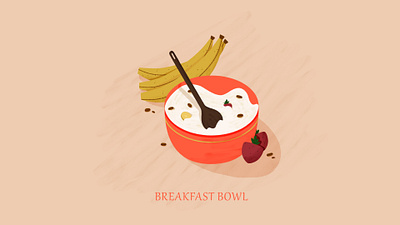 Breakfast on the run design graphic design illustration motion graphics vector