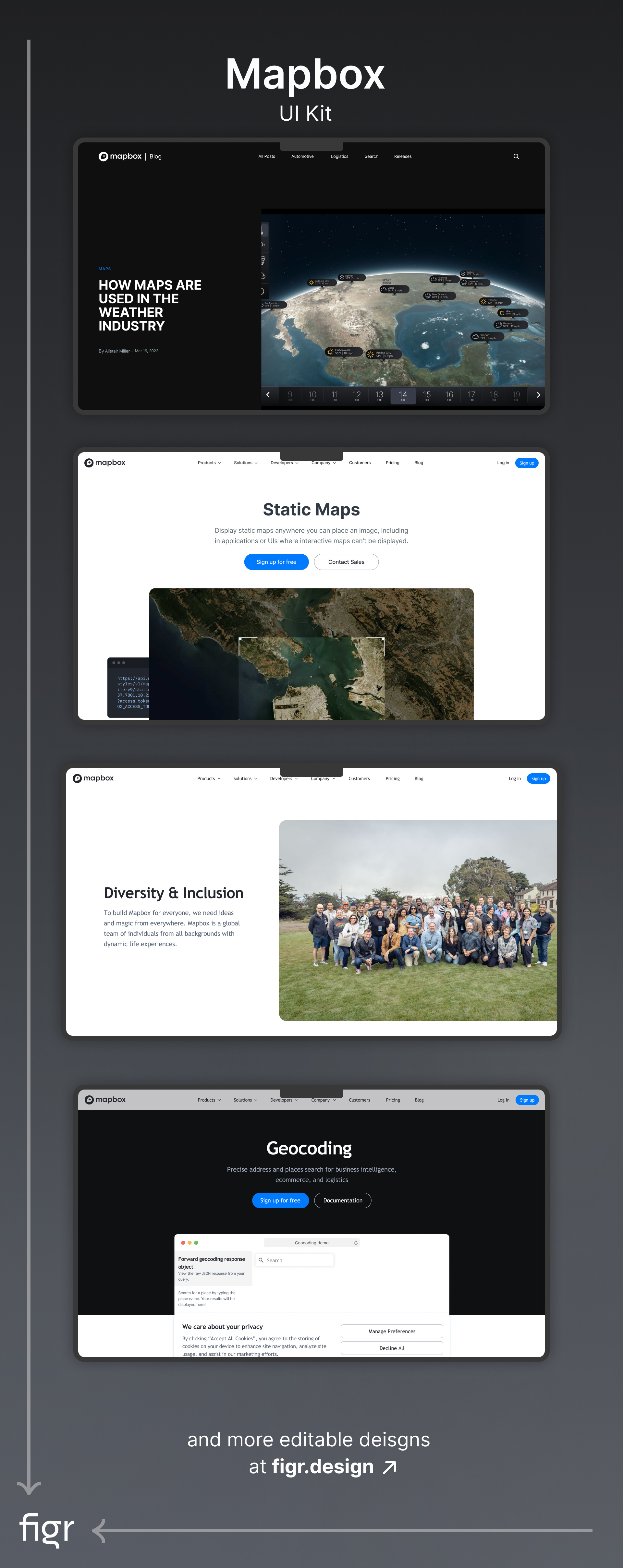 Make Mapbox UI your own by Figr Design on Dribbble