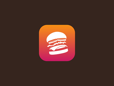 App icon, DailyUI: 005 app app icon burger ui