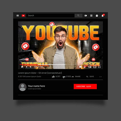 Youtube Thumbnail Design tutorial thumbnails