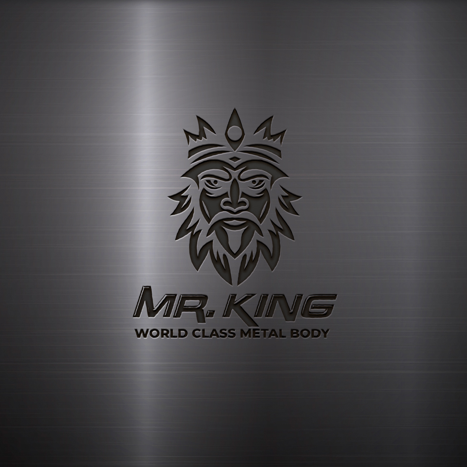 Mr. King Logo,World class metal body logo by Vector Gallery on