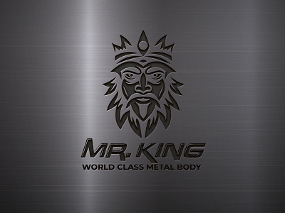 Mr. King Logo,World class metal body logo abstract logo brand identity brand logo branding creative logo design flat logo design graphic design illustration king logo metel logo minimal minimalist modern logo objective power prince template unique logo