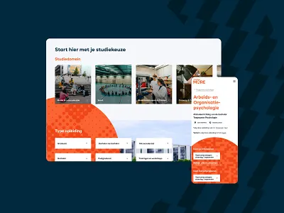 Thomas More website ia information architecture university user experience design visual design webdesign