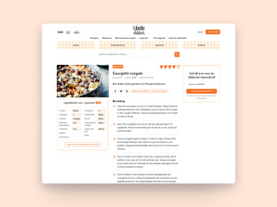 Libelle Lekker Recept design system recipe ui usertesting ux visual design website