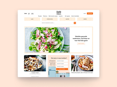 Libelle Lekker Homepage recipe ui ux visual design