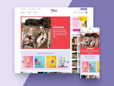 Flair website digital branding ui ux visual design