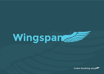 Wingspan travel booking logo design branding graphic design logo