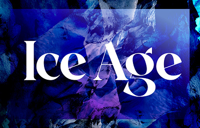Ice age graphic design photography