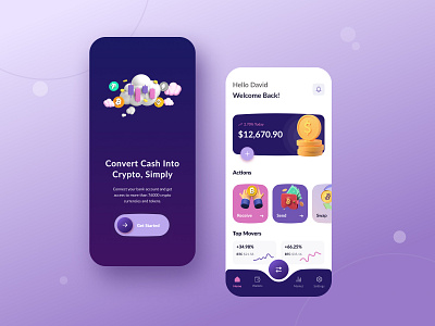 Crypto Wallet Ui Design branding logo ui