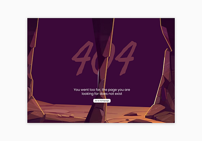 Daily UI 008 - 404 Page 404 dailyui design desktop error ui