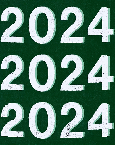 Happy New 2024 2024 animation design flat animation gif happy new year motion new year typo typography