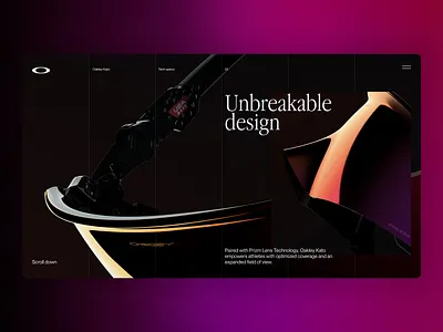 Oakley Kato Concept LP daily ui design layout oakley typography ui user interface