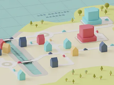 Mini Motorways 3d 3d art art art direction b3d blender blender3d buildings city design illustration illustration art illustration design motorways roads street