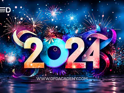 Happy New Year 2024 | Modern New year Design 2024 annual milestones